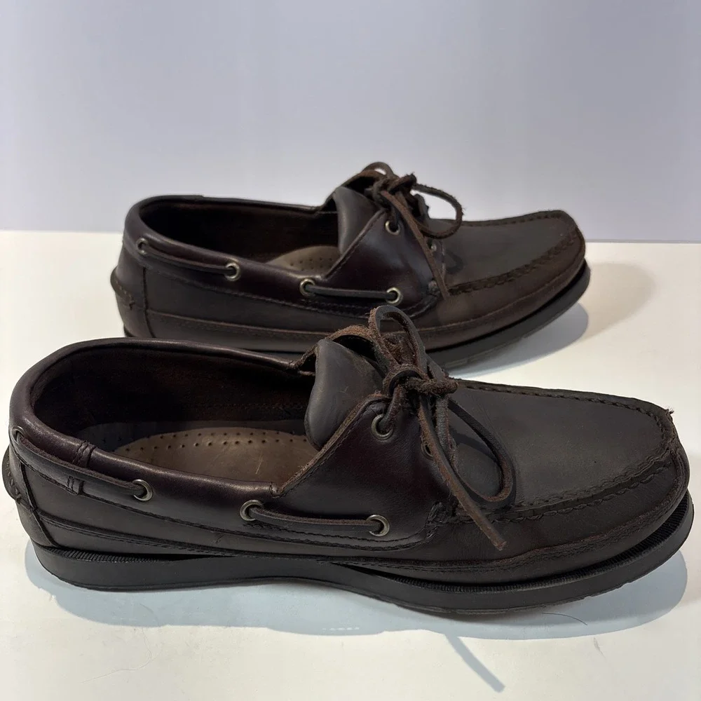 Men's NUNN BUSH Casual Deck Boat Shoes,‎ Size 9W 81955-02 Chocolate Bark